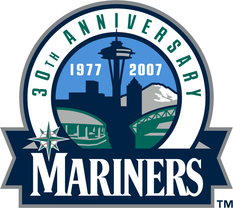 Seattle Mariners 2007 Anniversary Logo iron on transfers for clothing